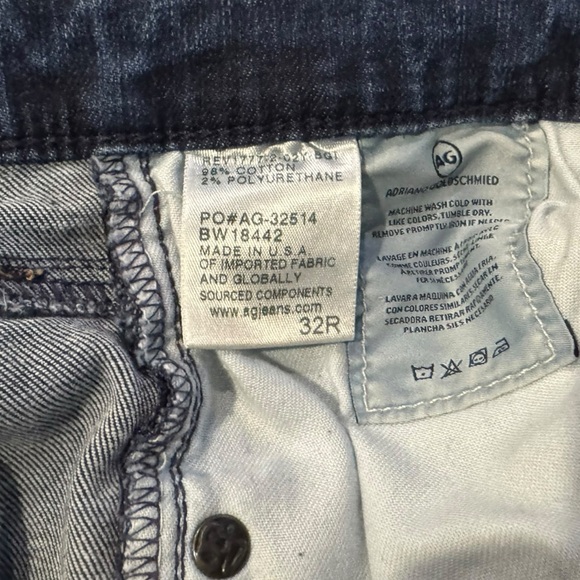 Ag Adriano Goldschmied Indigo Blue Jeans Farrah Skinny Jeans 32R EUC - Picture 5 of 5